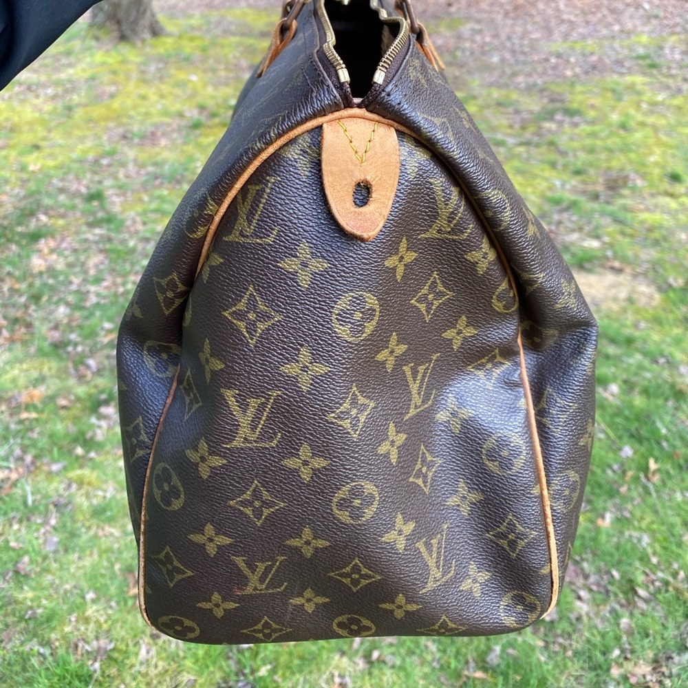 Louis Vuitton monogram speedy 40 satchel bag - Picture 4 of 8